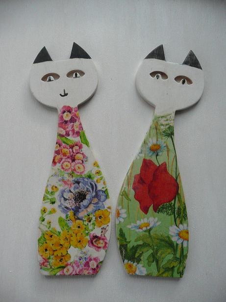 cats decoupage